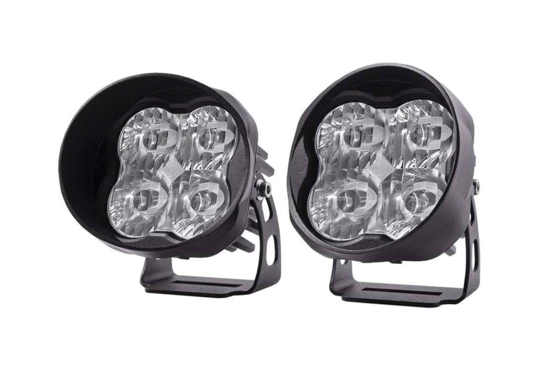 DD SS3 Sport LED Pods: (Round / Yellow / Set / Driving Beam)