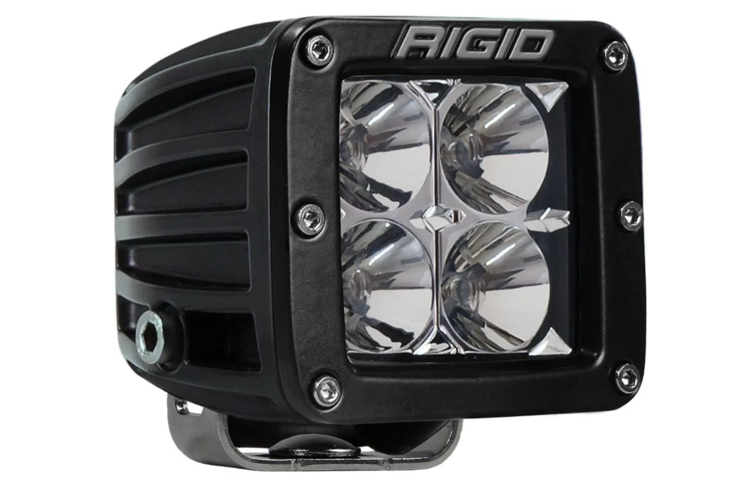 Rigid D-Series LED Pro Light: (Flood Diffused / Surface / White Housing / Pair)